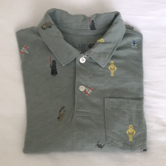 Gap Star Wars short sleeve collared top boys XXL - Picture 11 of 11